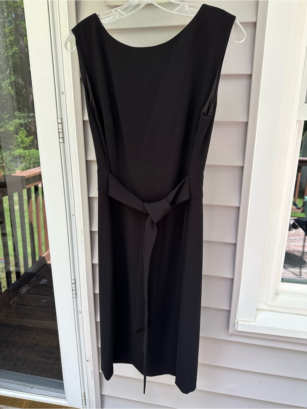 NWT Talbots Black Boatneck Sheath Dress Size 8 Sleeveless Career Office Workwear